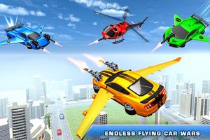 Flying Robot Car Transform - Robot Shooting Games poster