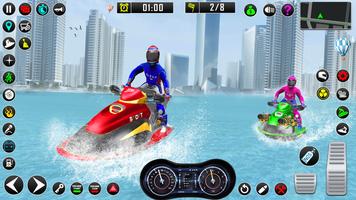 Jogos de Jet Ski Boat Racing Cartaz