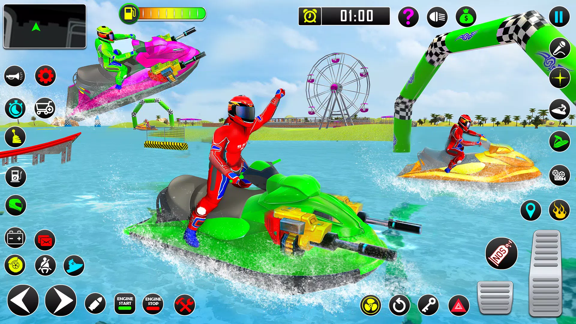 Jetski Shark Attack Racing Game: Jet Ski Boat Game para Android - Download