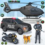 Politie Vliegtuig Transporter-icoon