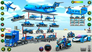 Police Plane Transporter Game plakat