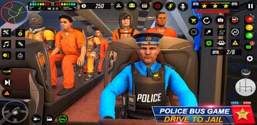 警察バスシミュレーター: バスゲーム 2023
