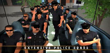 警察バス運転ゲーム3D