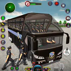 Baixar Polícia ônibus dirigindo jogo XAPK