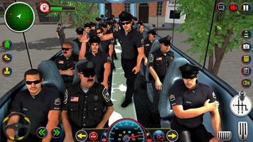 Police Bus Driving Game 3D اسکرین شاٹ 3