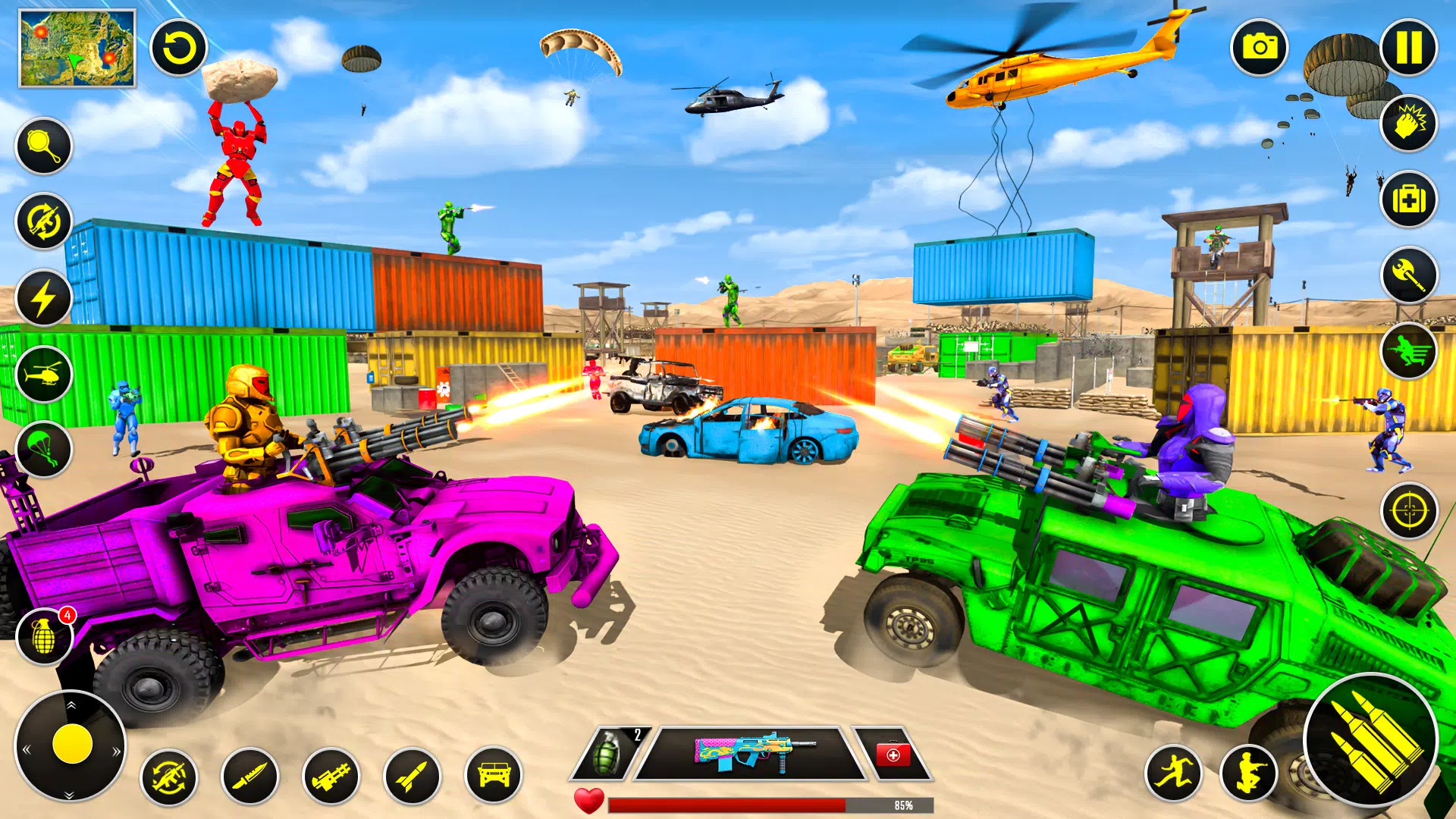 Polícia robô carro rampage - jogos de tiro de robô - Download do APK para  Android