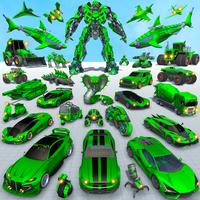 Haai Robot Car Game 3d-poster