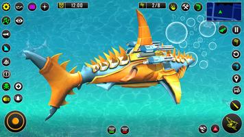 เกม Shark Robot Car 3d ภาพหน้าจอ 2