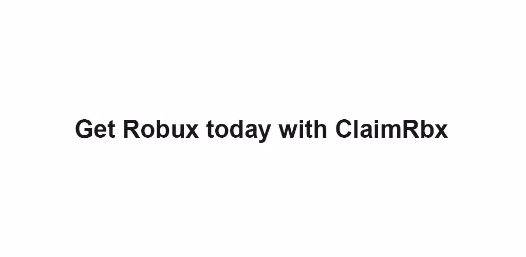 Free Robux Codes ClaimRbx (December 2023)