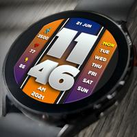 MJ252 Digital Watch Face الملصق