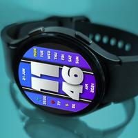 MJ252 Digital Watch Face تصوير الشاشة 1
