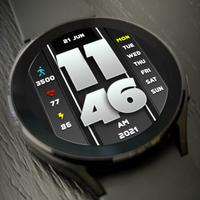 MJ252 Digital Watch Face تصوير الشاشة 2