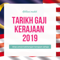 Tarikh Gaji Kerajaan 2019