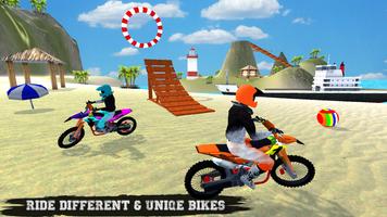 Beach Bike Ramp Stunts Racing  постер