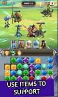 Clash of Gems : Match 3 puzzle RPG imagem de tela 2