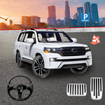 SUV prado car parking game icon