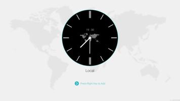 World Clock Affiche
