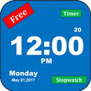 Digital Clock with Seconds , Stopwatch and Timer APK
