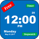 LED Digital Clock with Seconds Stopwatch and Timer APK