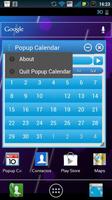 Popup Calendar screenshot 2