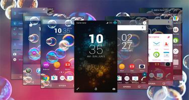 Тема Xperia™ | пузыри постер