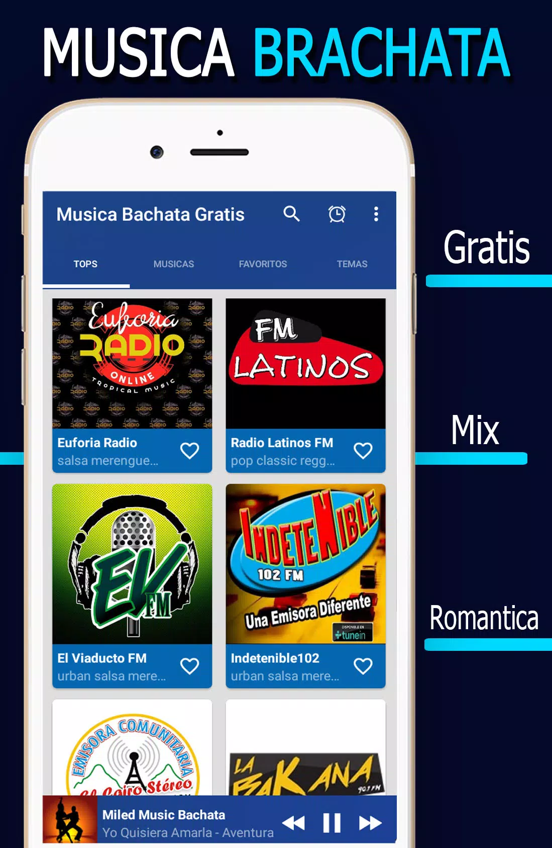 Musica Bachata Gratis APK pour Android Télécharger