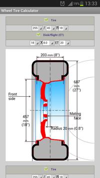 Wheel Tire Calculator 截图 1