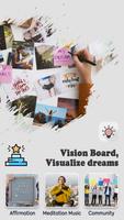 Vision Board, Visualize dreams poster