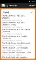 My Diet for PKU تصوير الشاشة 3