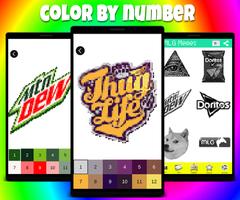 MLG Thuglife Color by Number Game gönderen