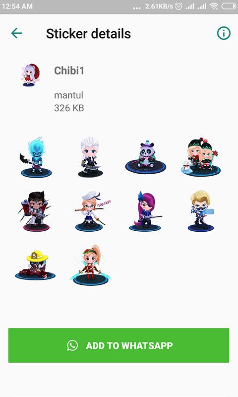Chibi Mobile  Legend  Sticker  for Whatsapp  for Android APK 