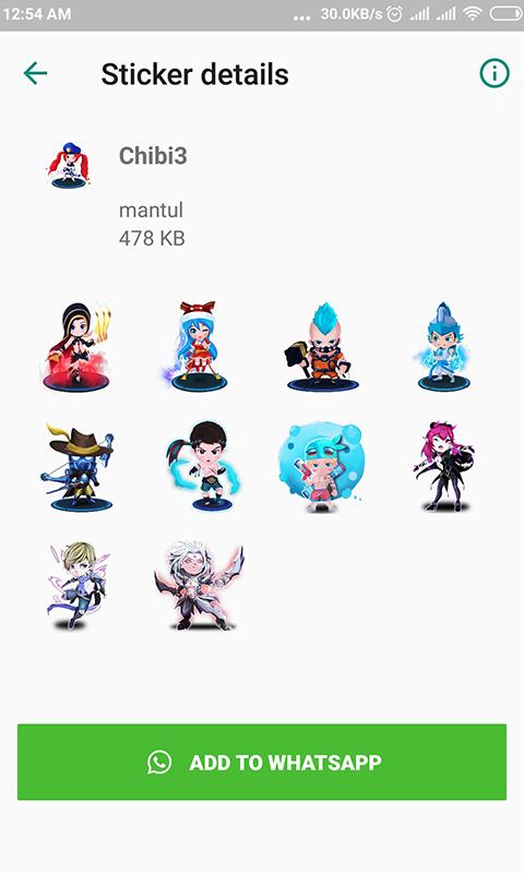 Chibi Mobile  Legend  Sticker  for Whatsapp  for Android APK 