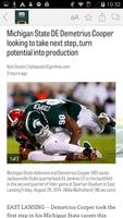 MLive.com: MSU Football News ภาพหน้าจอ 1