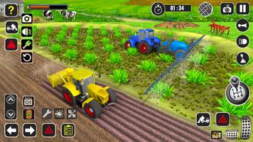 Tractor Farming Game Harvester скриншот 1