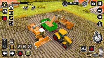 Tractor Farming Game Harvester Ekran Görüntüsü 2