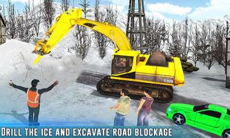Grand Snow Excavator Sim truck capture d'écran 2