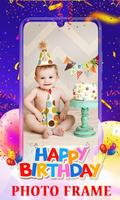 Happy Birthday Photo frame wit পোস্টার