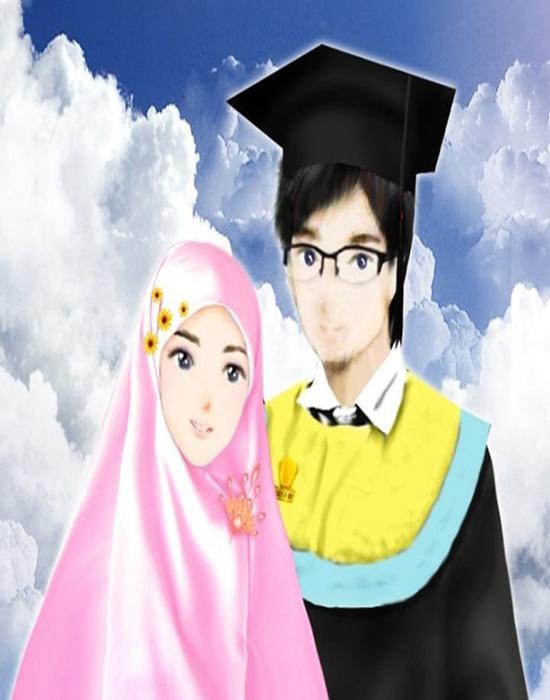 Gambar Muslimah Wisuda Kartun - Gambar Keren
