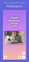 Simple Wallpaper Maker 2 پوسٹر