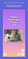 Simple Wallpaper Maker 2 الملصق