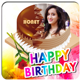 Birthday Photo Maker with Name أيقونة