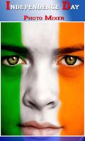 Indian Flag on Face Maker plakat