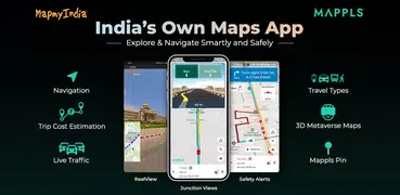 Mappls MapmyIndia Maps, Safety