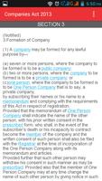 Companies Act 2013 Ekran Görüntüsü 3