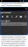 Myanmar Clipboard Dictionary capture d'écran 3