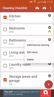 Cleaning Checklist
