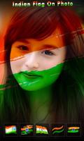 Indian Flag on Photo – Photo Morphing Affiche