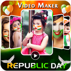 Republic Day Video Maker with Music – Indian Flag icône