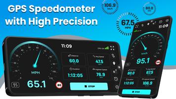 Speedometer GPS HUD - Odometer โปสเตอร์