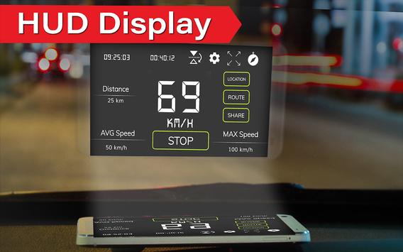 Digital Speedometer - GPS Offline odometer HUD Pro screenshot 4